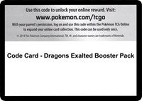 Code Card - Dragons Exalted Booster Pack [Dragons Exalted]