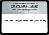 Code Card - League Battle Deck [Mew VMAX] [Miscellaneous Cards & Products]