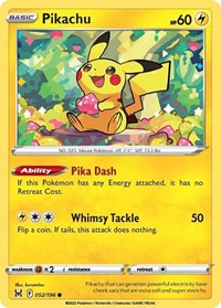 Pikachu (052/196) [SWSH11: Lost Origin]
