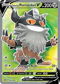 Galarian Perrserker V (Full Art) (183/196) [SWSH11: Lost Origin]