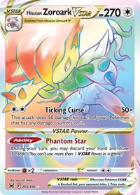 Hisuian Zoroark VSTAR (Secret) (203/196) [SWSH11: Lost Origin]