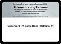 Code Card - V Battle Deck [Melmetal V] [Pokemon GO]