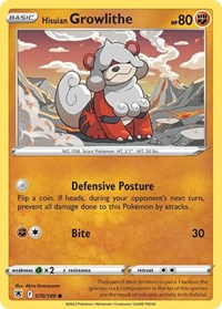 Hisuian Growlithe - 070/189 (Cosmos Holo) (070/189) [Deck Exclusives]