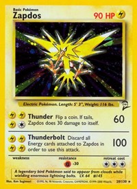 Zapdos (020/130) [Base Set 2]