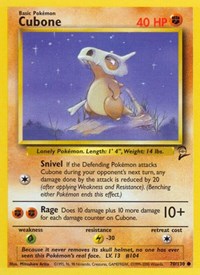 Cubone (070/130) [Base Set 2]