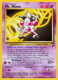 Mr. Mime (027/130) [Base Set 2]
