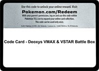 Code Card - Deoxys VMAX & VSTAR Battle Box [Miscellaneous Cards & Products]