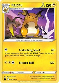 Raichu (050/195) [SWSH12: Silver Tempest]