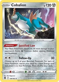 Cobalion (126/195) [SWSH12: Silver Tempest]