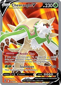 Chesnaught V (Full Art) (171/195) [SWSH12: Silver Tempest]