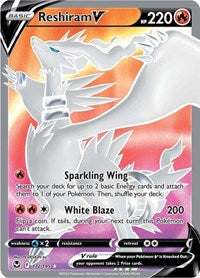 Reshiram V (Full Art) (172/195) [SWSH12: Silver Tempest]