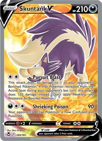 Skuntank V (Full Art) (180/195) [SWSH12: Silver Tempest]