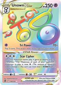 Unown VSTAR (Secret) (199/195) [SWSH12: Silver Tempest]