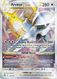 Arceus VSTAR - 123/172 (Metal Card) (123/172) [Miscellaneous Cards & Products]