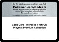 Code Card - Morpeko V-UNION Playmat Premium Collection [Crown Zenith]