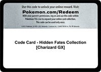 Code Card - Hidden Fates Collection [Charizard GX] [Hidden Fates]