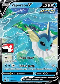 Vaporeon V (SWSH150) [Prize Pack Series Cards]