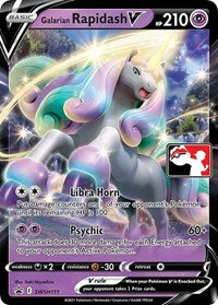 Galarian Rapidash V (SWSH111) [Prize Pack Series Cards]