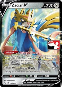 Zacian V (138/202) [Prize Pack Series Cards]