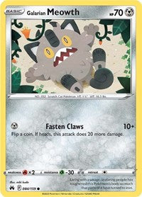 Galarian Meowth (084/159) [Crown Zenith]