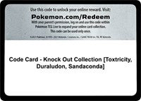Code Card - Knock Out Collection [Toxtricity, Duraludon, Sandaconda] [Miscellaneous Cards & Products]