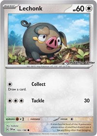 Lechonk (Pokemon Center Exclusive) (155/198) [Miscellaneous Cards & Products]