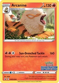 Arcanine (Illustration Contest 2022) (SWSH304) [SWSH: Sword & Shield Promo Cards]