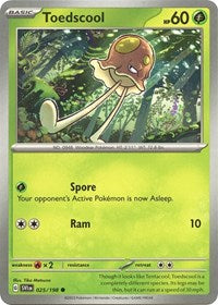 Toedscool - 025/198 (025/198) [SV01: Scarlet & Violet Base Set]