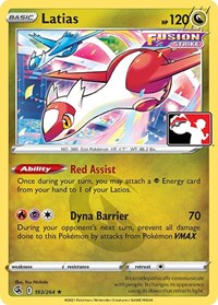 Latias (193/264) [Prize Pack Series Cards]