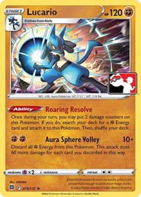 Lucario - 079/172 (079/172) [Prize Pack Series Cards]
