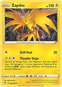 Zapdos (Cosmos Holo) (048/185) [Miscellaneous Cards & Products]