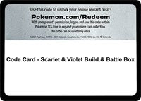Code Card - Scarlet & Violet Build & Battle Box [SV01: Scarlet & Violet Base Set]