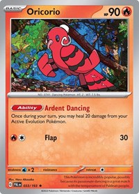 Oricorio (033/193) [SV02: Paldea Evolved]