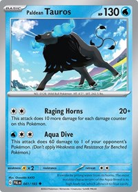 Paldean Tauros - 041/193 (041/193) [SV02: Paldea Evolved]