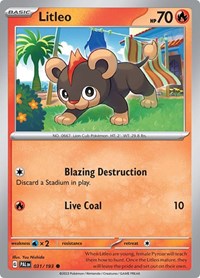 Litleo (031/193) [SV02: Paldea Evolved]