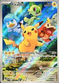 Pikachu - 027 (Pokemon Center Exclusive) (027) [SV: Scarlet & Violet Promo Cards]