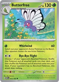 Butterfree (012/165) [SV: Scarlet & Violet 151]