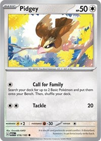 Pidgey (016/165) [SV: Scarlet & Violet 151]