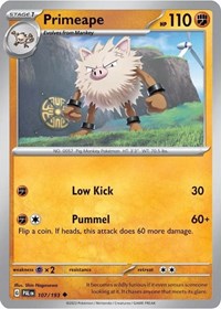 Primeape - 107/193 (Cosmos Holo) (107/193) [Miscellaneous Cards & Products]