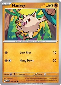 Mankey - 106/193 (Cosmos Holo) (106/193) [Miscellaneous Cards & Products]