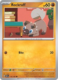Rockruff (116/197) [SV03: Obsidian Flames]