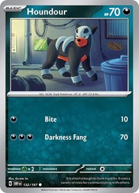 Houndour - 132/197 (132/197) [SV03: Obsidian Flames]