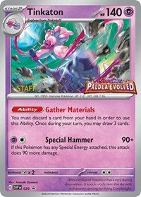 Tinkaton (Prerelease) [Staff] (020) [SV: Scarlet & Violet Promo Cards]