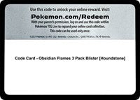 Code Card - Obsidian Flames 3 Pack Blister [Houndstone] [SV03: Obsidian Flames]