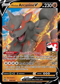 Hisuian Arcanine V (090/195) [Prize Pack Series Cards]
