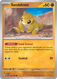 Sandshrew (027/165) [SV: Scarlet & Violet 151]