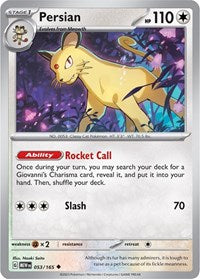 Persian (053/165) [SV: Scarlet & Violet 151]