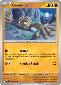 Geodude (074/165) [SV: Scarlet & Violet 151]