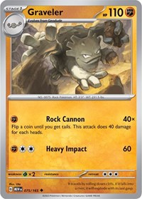 Graveler (075/165) [SV: Scarlet & Violet 151]