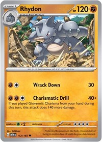 Rhydon (112/165) [SV: Scarlet & Violet 151]